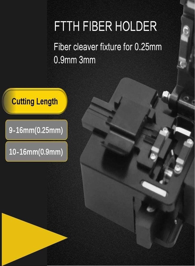 Hanutech High Precision Optical Fiber Cleaver With 16 Cleaving Spots and 48000 Cleaves Fiber Cutter Tool With FTTH Fiber Holder For 0.25mm 0.9mm 3.0mm Coating Diameter Fiber - Image 3